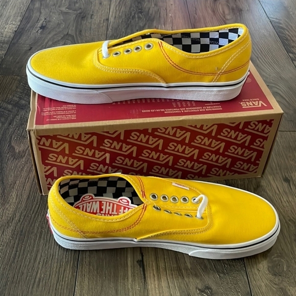 Vans Shoes - Vans Authentic HC DIY Lemon Chrome Tag on Outside Women Size 5.5 VNOA4UU…